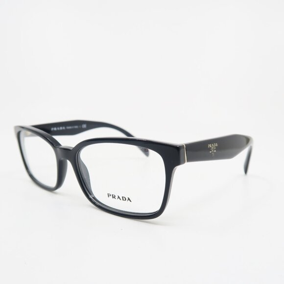 Prada VPR 18T 1AB-1O1 53mm Black Rectangle New Women's Eyeglasses Frames. - Picture 4 of 8